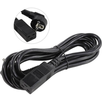 Exegate EP280670RUS Кабель питания ExeGate Power PC19-3P (Евровилка Schuko->С19) VDE-250V-3*1.5mm2, медь, черный, 16А, 3м.