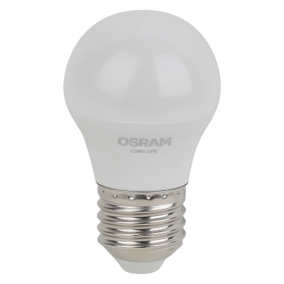 Лампа светодиодная LED 7Вт Е27 2700К 600Лм шар 220В (замена 60Вт) OSRAM