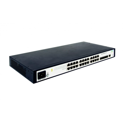 SNR Управляемый коммутатор уровня 2+, 24 порта 10/100/1000Base-T, 4 порта 1/10G SFP+ (SNR-S5210G-24TX)