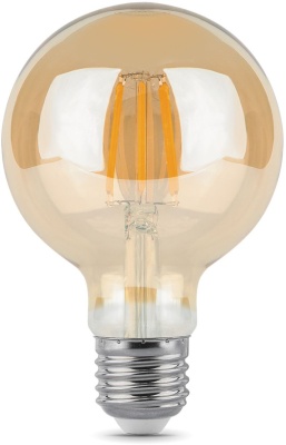 Лампа светодиодная Gauss Filament G95 6Вт цок.:E27 шар 220B 2400K св.свеч.бел.теп. (упак.:1шт) (105802006)