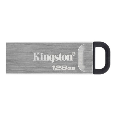 Флеш Диск Kingston 128Gb DataTraveler Kyson DTKN/128GB USB3.1 серебристый/черный