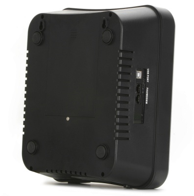 ИБП CROWN 650VA/390W, корпус пластик, 1x12V/7AH, розетки 8*EURO, трансформатор AVR 220/230/240В ± 25%, съёмный кабель питания 1.8 м, порт RJ-11/45, порт USB управление с ПК, LED-индикация, защита: от перегрузки, от КЗ, от перепадов напряжения, ПО UPS CROW