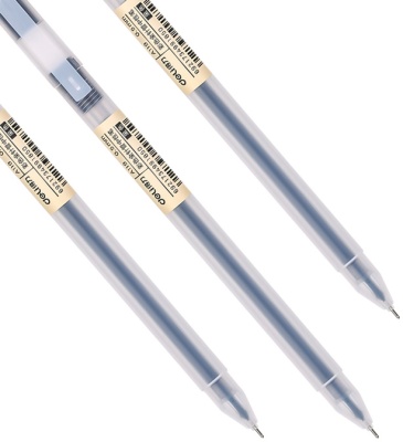 Ручка гелев. Deli A119-BK прозрачный черн. черн. линия 0.5мм