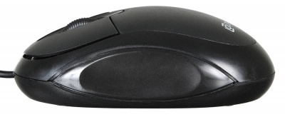 Мышь Оклик 105S черный оптическая (800dpi) USB для ноутбука (2but)