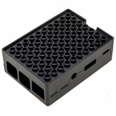 RA182   Корпус ACD Black ABS Plastic Building Block case for Raspberry Pi 3 B/B+ (CBPIBLOX-BLK) (494293)