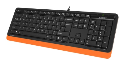 Клавиатура + мышь A4Tech Fstyler F1010 клав:черный/оранжевый мышь:черный/оранжевый USB Multimedia