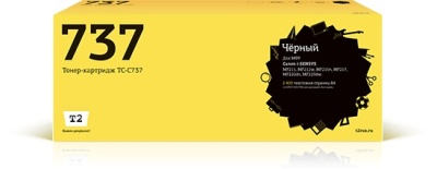 Картридж лазерный T2 TC-C737 737 черный (2400стр.) для Canon i-Sensys MF211/212w/216n/217w/226dn/229dw