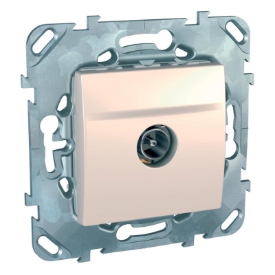 UNICA Розетка телевизионная TV в рамку бежевая