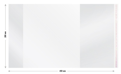 Обложка Silwerhof 382176 Монстрики для учебника с липк.сл. (набор 10шт) ПП 70мкм гладкая прозр. 280х450мм