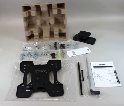 Кронштейн для телевизора Hama TILT TV Premium черный 19"-48" макс.25кг настенный