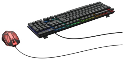 Клавиатура + мышь Оклик GMNG 400GMK клав:черный мышь:черный USB