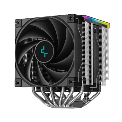 Кулер для процессора DEEPCOOL AK620 DIGITAL SE LGA20XX/1700/1200/115X/AM5/AM4 (9шт/кор, TDP 260W, PWM, DUAL Fan 120mm, 6 тепл. трубок, ARGB, черный) RET (R-AK620-BKADMN-GJD)