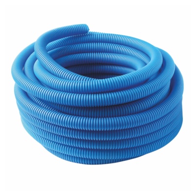 Труба гофрированная MVI Ду32 (внутр.27мм), синяя (бухта 50м)