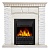 Каминокомплект:Очаг Electrolux EFP/P-1020LS с порталом Porto Classic камень белый, шпон беленый дуб