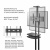 Подставка для телевизора Onkron TS1552 черный 40"-70" макс.60.5кг напольный мобильный Подставка для телевизора Onkron TS1552 черный 40"-70" макс.60.5кг напольный мобильный