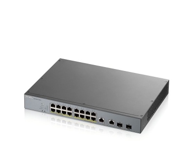 Коммутатор Zyxel NebulaFlex Pro GS1350-18HP-EU0101F 16G 16PoE+ 250W управляемый