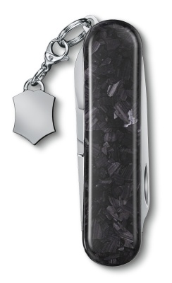 Нож перочинный Victorinox Classic Brilliant Carbon (0.6221.90) 58мм 5функц. черный/серебристый подар.коробка