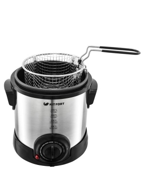 Фритюрница Kitfort KT-2011 1200Вт серебристый/черный