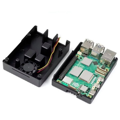 Металлический корпус RA794 для Raspberry Pi 5 c охлаждающим вентилятором