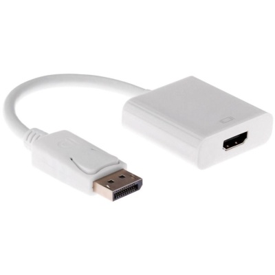 ORIENT Кабель-адаптер C306W, DisplayPort M -> HDMI F, длина 0.2 метра, белый (30740)