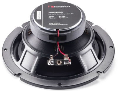 Колонки автомобильные Nakamichi NSE-1658 360Вт 4Ом 16см (6.5дюйм) (ком.:2кол.) коаксиальные трехполосные