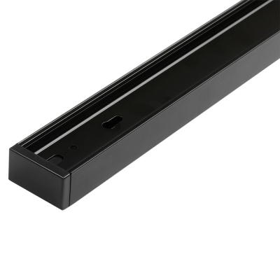 Шинопровод чёрный 1м PTR 1M-BL с токоподводом и заглушкой Jazzway JazzWay 5026322