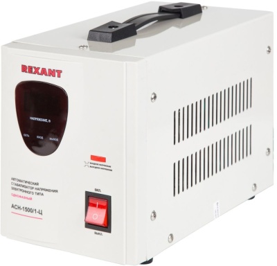 Стабилизатор напряжения Rexant AСН-1 500/1-Ц электронный однофазный серый
