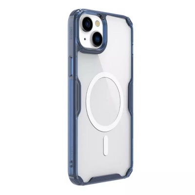 Чехол Nature TPU Pro Magnetic Case, Blue, (AP IP15)
