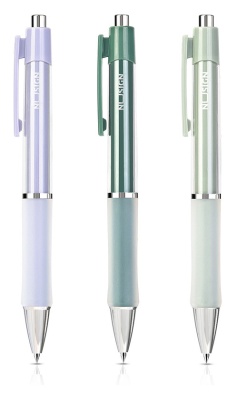 Ручка гелев. Deli Nusign NS645 ассорти черные линия 0.5мм