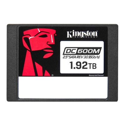 Твердотельный накопитель Kingston Enterprise SSD 1,92TB DC600M 2.5" SATA 3 R560/W530MB/s 3D TLC MTBF 2M 94 000/78 000 IOPS 3504TBW (Mixed-Use) 3 years (SEDC600M/1920G)