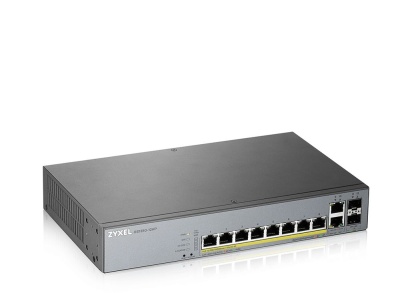 Коммутатор Zyxel NebulaFlex Pro GS1350-12HP-EU0101F 10G 2SFP 8PoE+ 130W управляемый