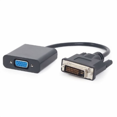 Cablexpert Переходник DVI-D-VGA Digital , 25M/15F, длина кабеля 0,2м, черный, пакет (A-DVID-VGAF-01)