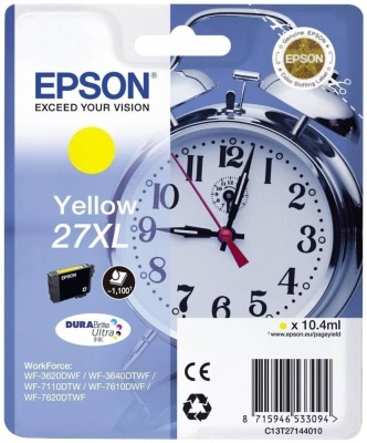 Картридж струйный Epson T2714 C13T27144022 желтый (1100стр.) (10.4мл) для Epson WF7110/7610/7620