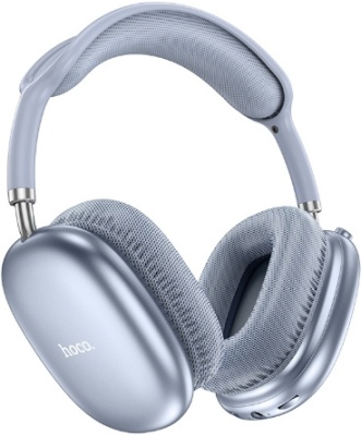 Гарнитура накладные Hoco Air Triumph W35 1.2м голубой беспроводные bluetooth оголовье