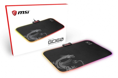 Коврик для мыши MSI AGILITY GD60 черный 386x276x4мм
