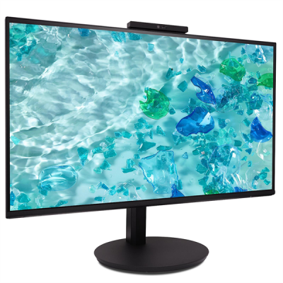 Монитор 23.8" Acer Vero CB242YD6bmiprcx IPS 1920x1080, 120 Гц, 1 мс, 16:9, 250 кд/м², VGA, HDMI, DP, 3.5 Jack, динамики (2x5 Вт), веб-камера 5 Мп, микрофонная решётка, HDR10, FreeSync, черный