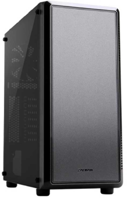 Корпус ZALMAN S4, ATX, BLACK, WINDOW, 1x5.25", 4x3.5", 1x2.5", 2xUSB2.0, 1xUSB3.0, FRONT 1x120mm, REAR 1x120mm (S4)