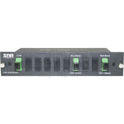 DWDM-фильтр диапазонов "Blue" (1528...1543nm) и "Red" (1547...1564nm) в 1/2U слоте