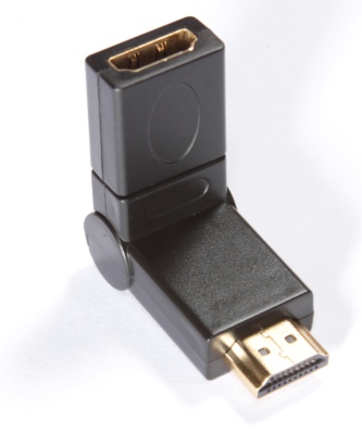 Greenconnect Адаптер переходник HDMI-HDMI GC- CV310 HDMI Тип А 19M AM / Тип А 19F AF 360 град, золотой разъем, пакет Greenconnect HDMI (m) - HDMI (f) (GC-CV310)