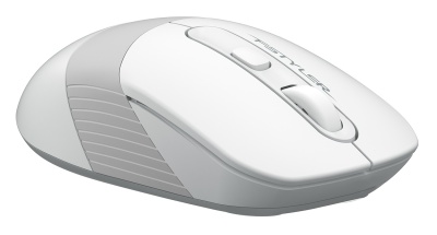 Мышь A4Tech Fstyler FG10S белый/серый оптическая (2000dpi) silent беспроводная USB (4but)