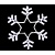 NEON-NIGHT (501-335) Фигура "Снежинка" {LED Светодиодная, без контр. размер 55*55см,   "СИНЯЯ"  }