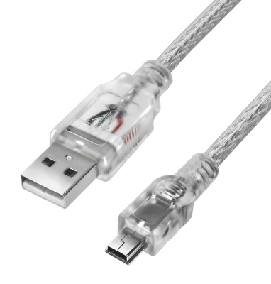 Кабель USB 2.0 A-->mini-B 5P (3,0м) чёрный, Telecom <TC6911BK-3.0M> VCOM TC6911BK-3.0M