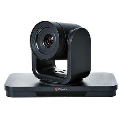 Polycom 8200-64350-001 EagleEye IV-12x Camera with Polycom 2012 logo, 12x zoom, silver and black, MPTZ-10.  Compatible with RealPresence Group Series software 4.1.3 and later. Includes 3m HDCI digital