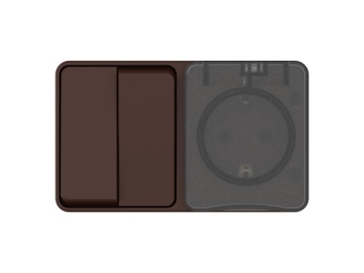 AtlasDesign PROFI IP54 О/У БЛОК: РОЗ. з/к со шт. 16А, ВЫКЛ.2-клав.10А, КОРИЧНЕВЫЙ