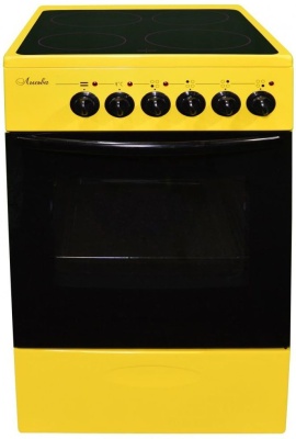 Плита Электрическая Лысьва EF4011MK00 желтый стеклокерамика (без крышки)