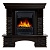 Портал Firelight Pietra Nuovo Classic камень сланец чёрный, шпон венге