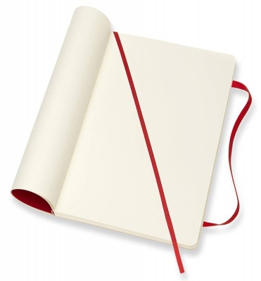 Блокнот Moleskine CLASSIC SOFT QP618F2 Large 130х210мм 192стр. нелинованный мягкая обложка красный
