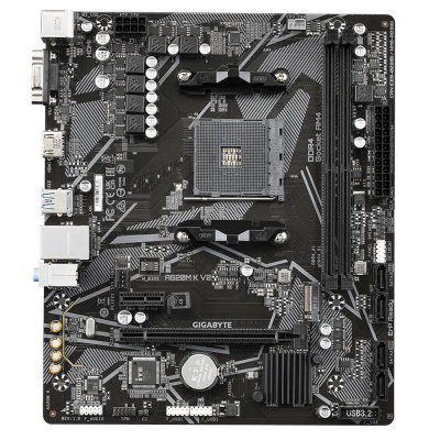 Материнская плата GIGABYTE A520M K V2, AM4, A520, 2*DDR4, D-SUB+HDMI,  4 SATA 6 Гб/с, M2, Audio, Gb LAN, USB 3.2, USB 2.0, mATX (A520M K V2)