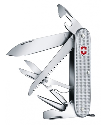 Нож перочинный Victorinox Farmer X Alox (0.8271.26) 93мм 10функций серебристый карт.коробка