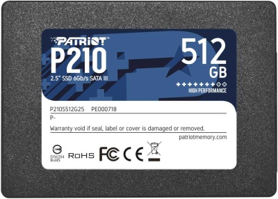 Накопитель 2.5" SSD Patriot P210 P210S512G25 512Gb, SATA III
